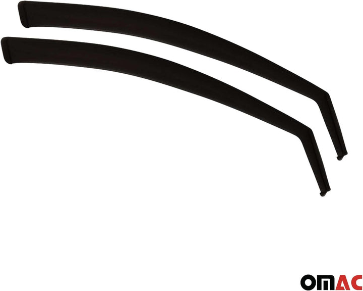 OMAC Windabweiser Regenabweiser kompatibel mit Jeep Cherokee 2013-2019 Vorne Satz Acryl 2X