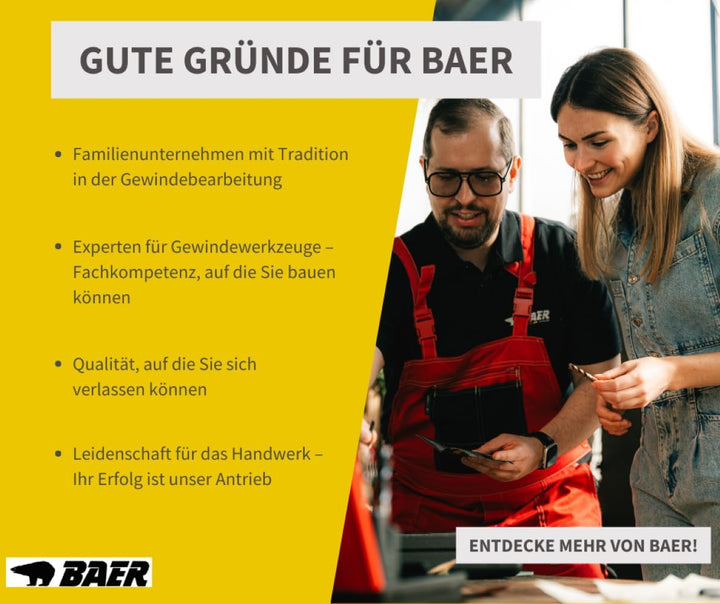 BAER GEWINDESCHNEIDER SET ULTRA HSS Handgewindebohrer - Schneideisen - Werkzeuge - Schneidpaste: M 3