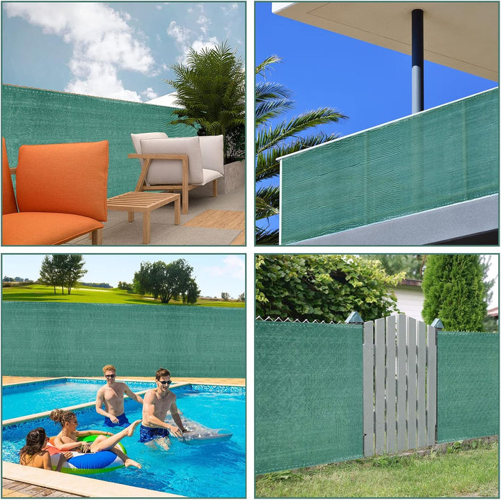 Sichtschutz Zaun 1,8 x 10 m, Windschutz Balkon Garten, HDPE 150 g/m², blickdichtes Zaunnetz mit Ösen