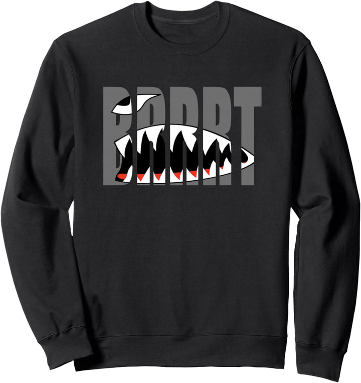 Fairchild A10 A-10 Thunderbolt Warthog Brrt Shark Mouth Sweatshirt