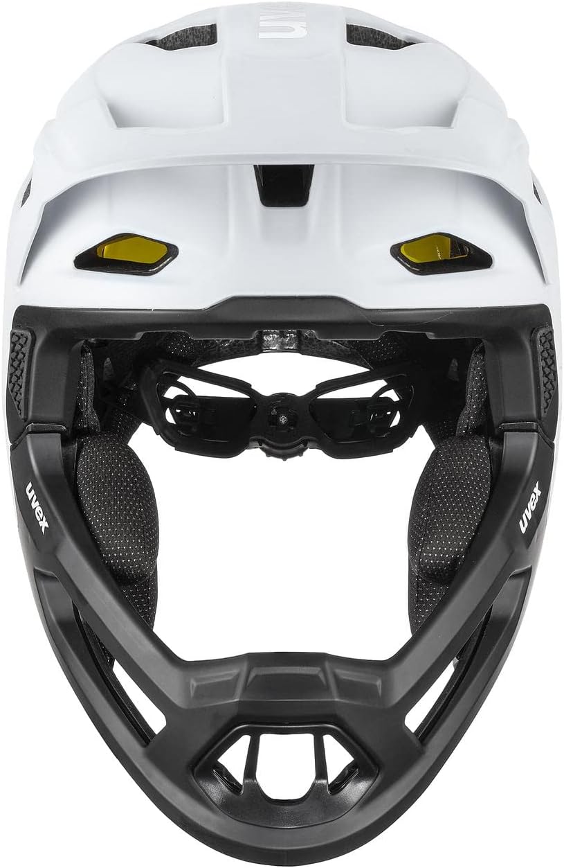 Uvex Revolt MIPS DH Fahrrad Helm matt weiss/schwarz 2023 57-61 cm, 57-61 cm