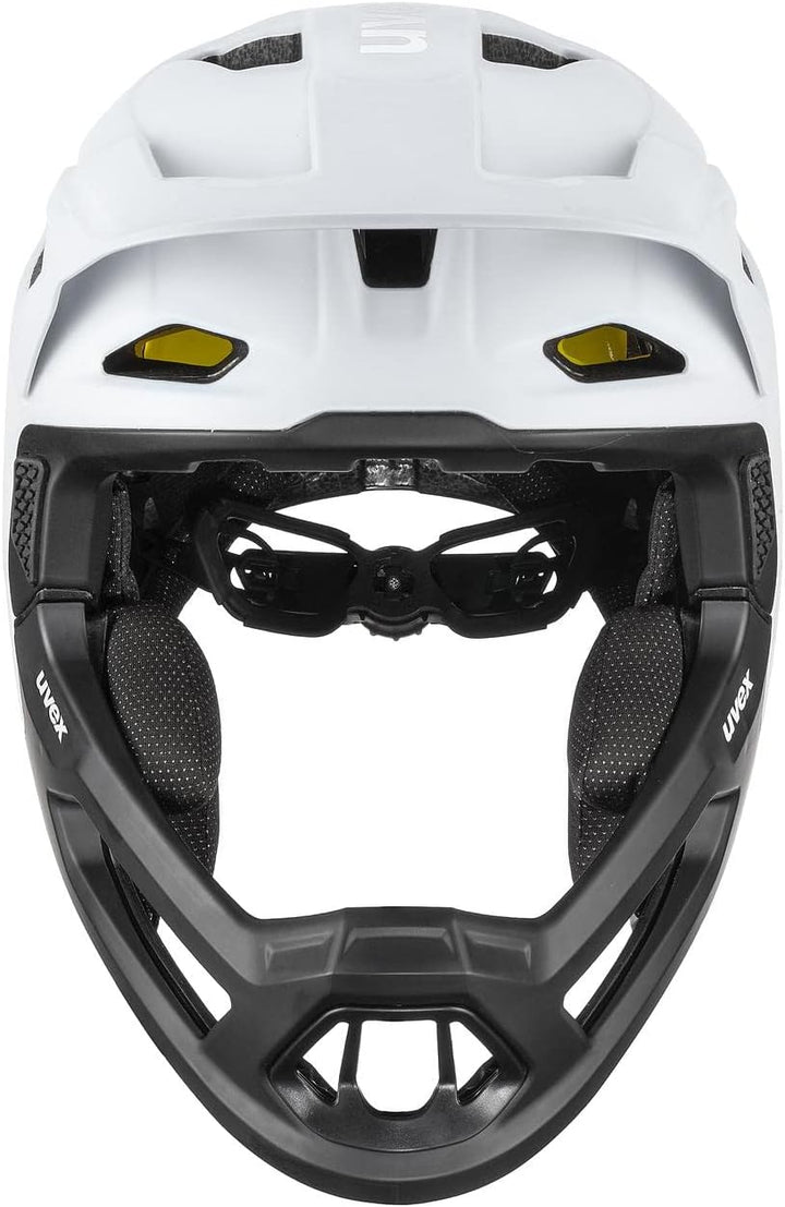 Uvex Revolt MIPS DH Fahrrad Helm matt weiss/schwarz 2023 57-61 cm, 57-61 cm