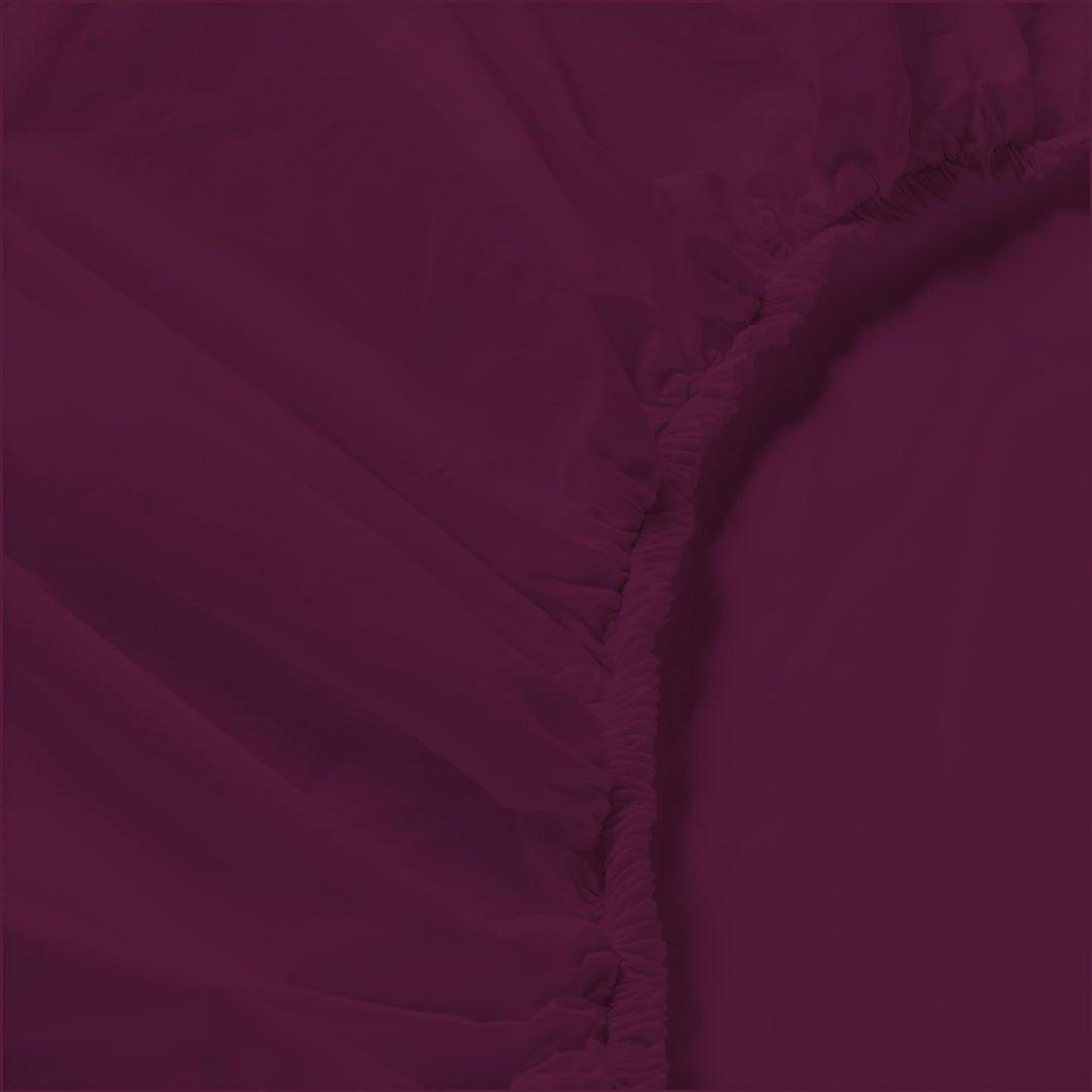 Italian Bed Linen Max Color Bettwäsche-Set, Pflaume, Doppelte, Pflaume