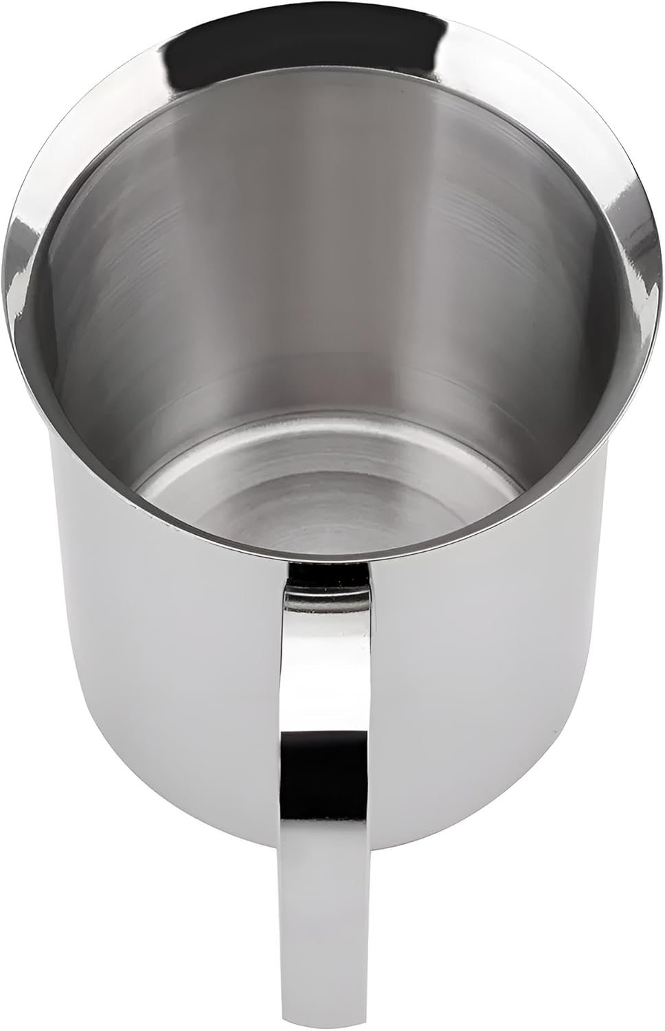 Milchaufschäumer manuell Edelstahl poliert | 400ml für 2-3 Portionen innerhalb kürzester Zeit | Milc