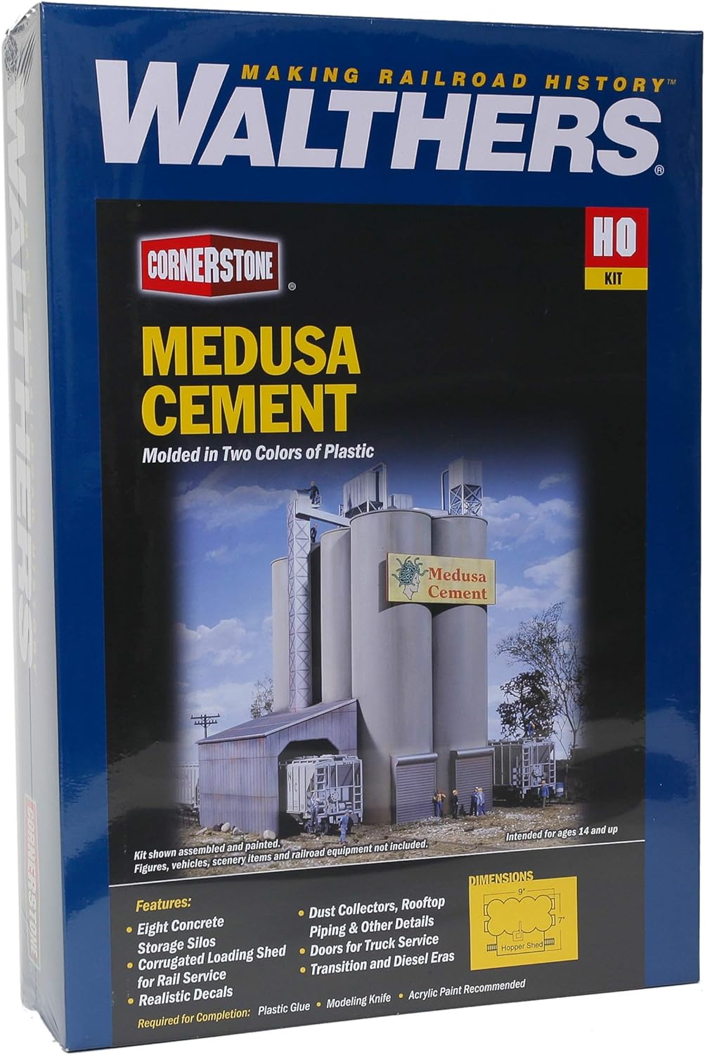 Walthers Cornerstone 933-3019 Zementwerk Medusa Cement comp, Mehrfach, 8