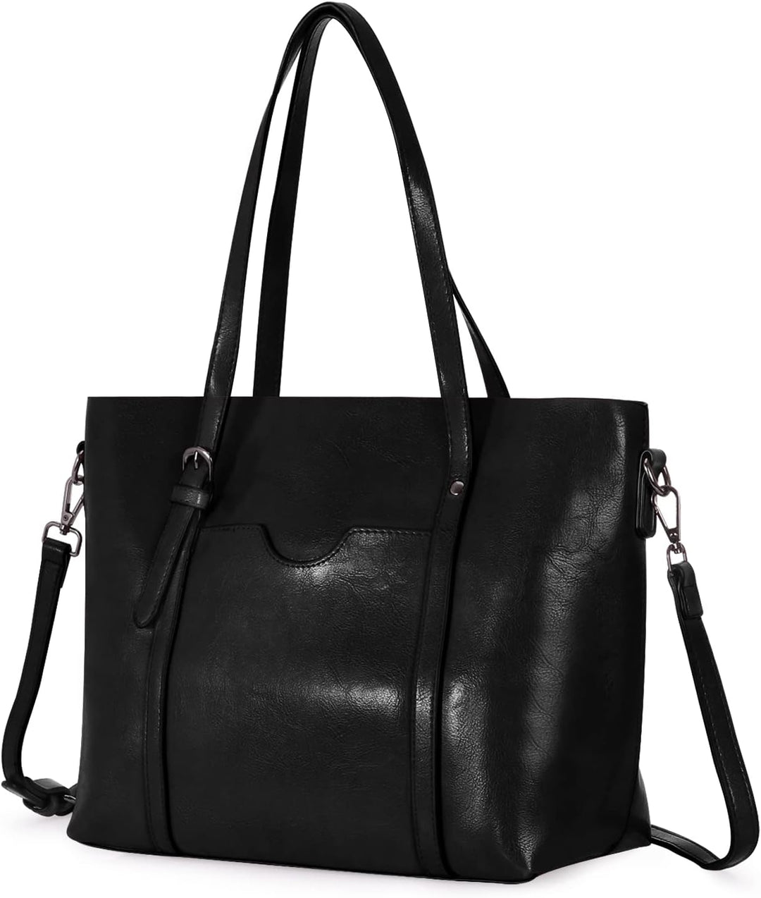 HAWEE Damen Crossbody Handtasche Grosse Shopper Umhängetasche Kunstleder Tote Schultertasche Mode He