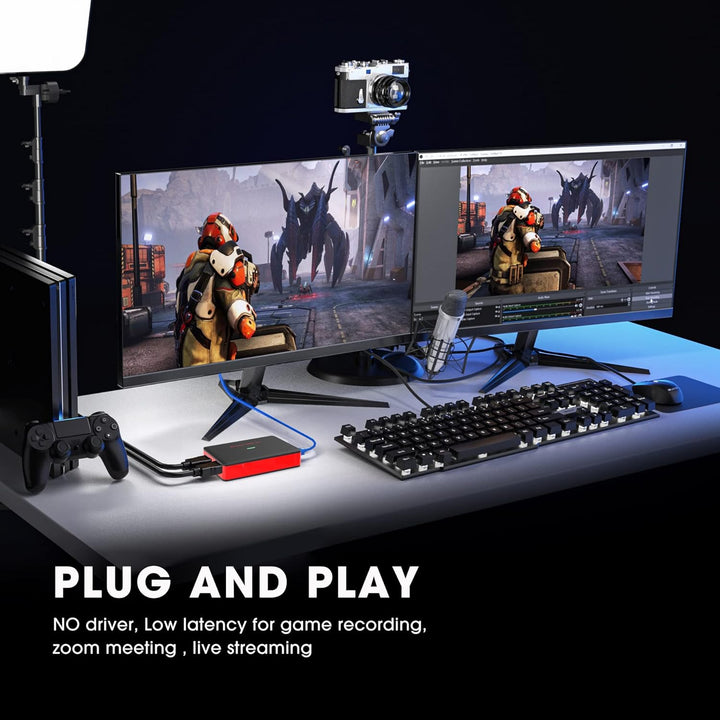 USB 3.0 HD Video Capture Card Full HD 1080P 60FPS Live Streaming Video Recorder Converter Box for Wi