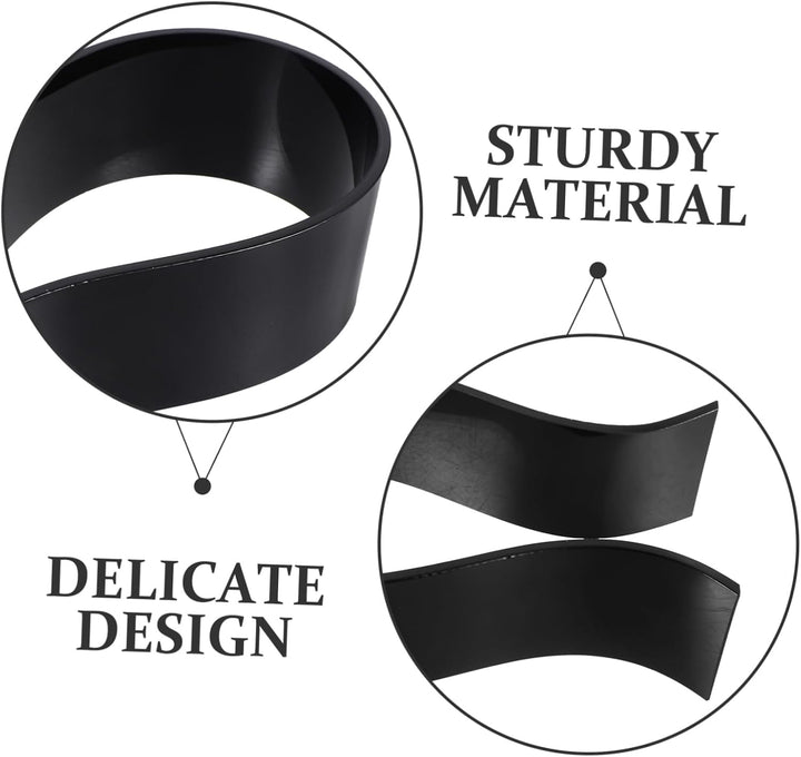Homoyoyo Kopfhörerhalter mit Schlichtem Design in Schwarz Kompakt und Leicht aus 5mm Dickem Acryl zu