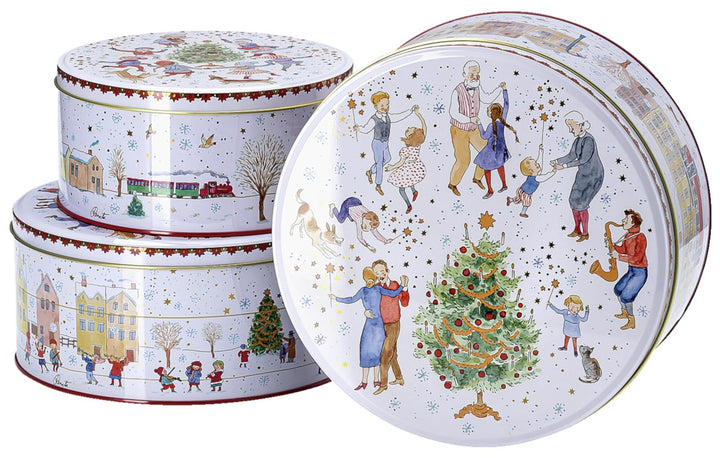 Hutschenreuther Sammelkollektion 23 Weihnachtsklänge Set 3 Plätzchendosen