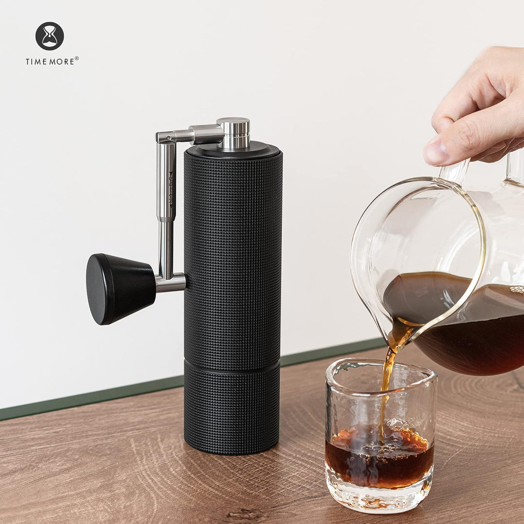 TIMEMORE Chestnut C3 MAX PRO Kaffeemühle Manuelle, Edelstahl Kaffeemühle mit kegelförmigem Mahlwerk,