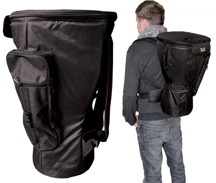 Djembé Rucksack Deluxe 60cm Ø 36cm Komplett Gefüttert Wasserdicht Bag Djembetasche mit Rucksacktrage