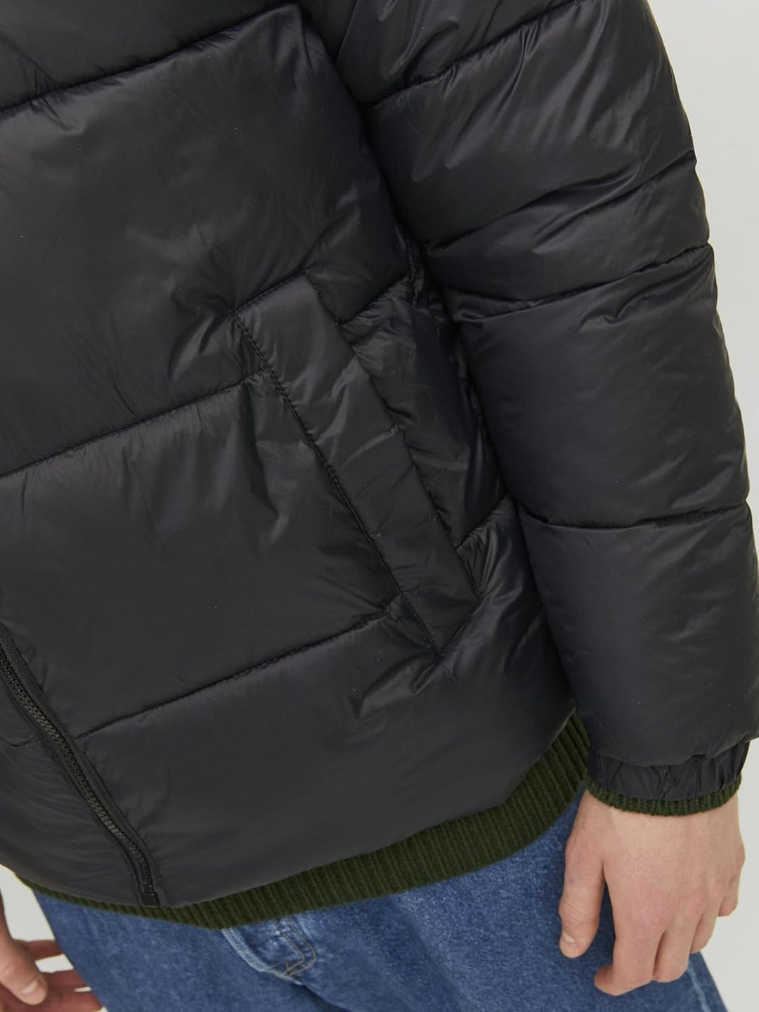 JACK & JONES Male Steppjacke Steppjacke M Schwarz, M Schwarz