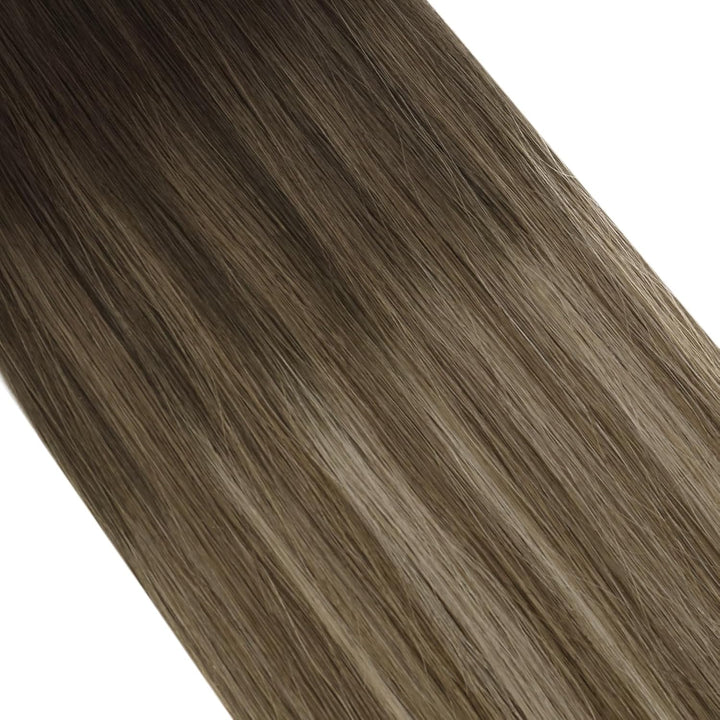 Ugeat Tape Extensions Echthaar Balayage 40 cm Goldbraun Echthaar Extensions Tape Haarverlängerung Gl