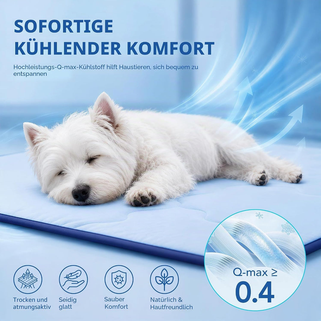 Deconovo Selbstkühlende Kühlmatte für Hunde &amp; Katzen, Atmungsaktive Kühldecke für Sommer, Faltbar &amp;