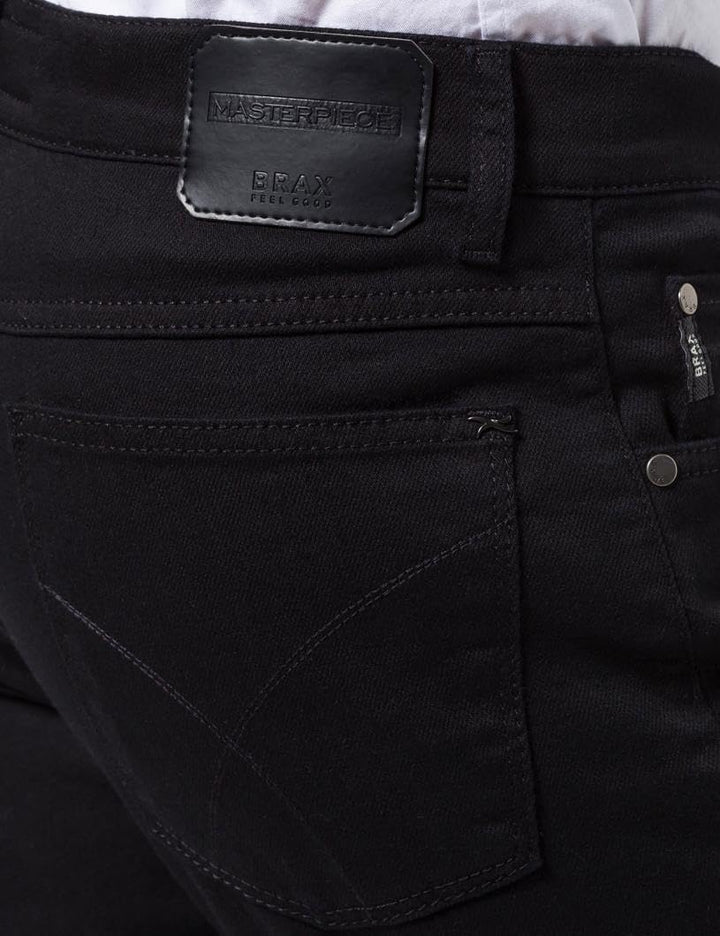 BRAX Herren Style Cooper Denim Masterpiece Jeans 46W / 34L Perma Black, 46W / 34L Perma Black