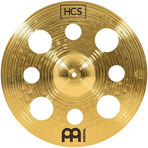 Meinl Cymbals HCS Trash Crash 16 Zoll (Video) Schlagzeug Becken mit Löchern (40,64cm) Messing, Tradi