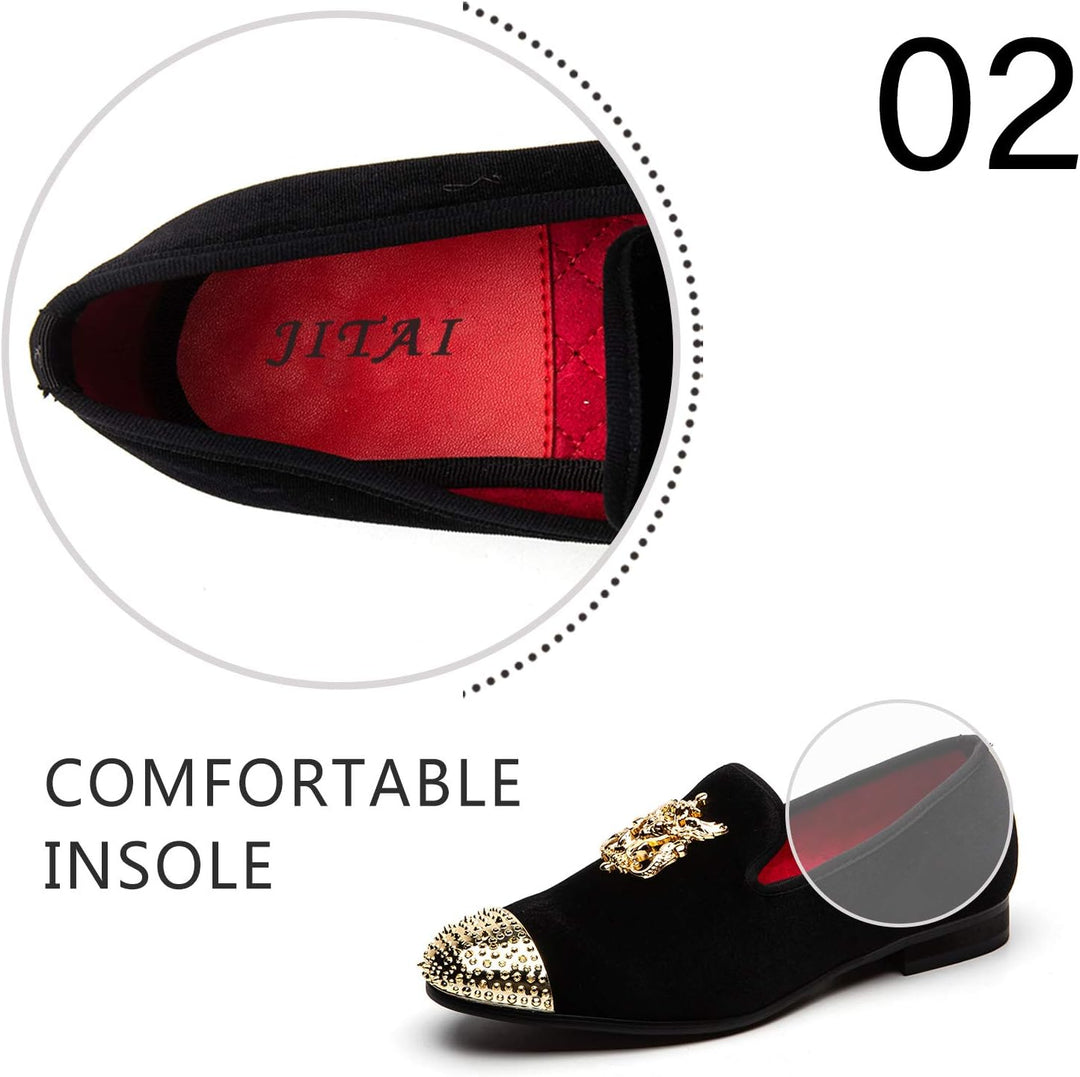 JITAI Herren leichte Schuhe Kunstleder Slipper für Männer und Mode Mokassins Herren Freizeitschuhe 4