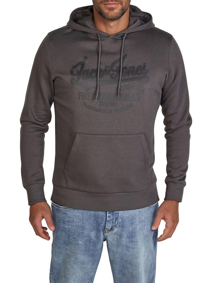 JACK & JONES Herren Kapuzenpullover JJEADRIAN Hoodie Sweatshirt Pullover Kapuze Kängurutaschen Regul