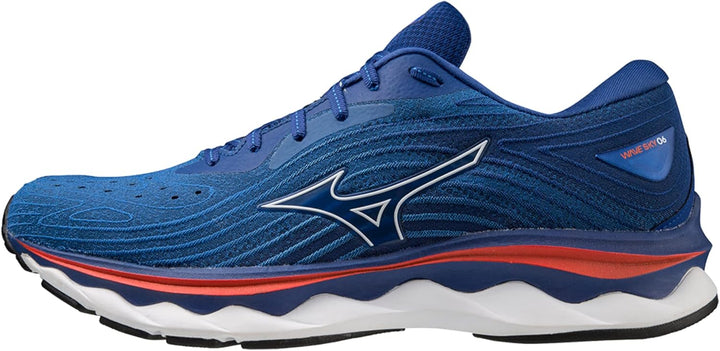 Mizuno Herren Wave Sky 6Laufschuh 40.5 EU Mehrfarbig Turkishsea Wht Chtomato, 40.5 EU Mehrfarbig Tur