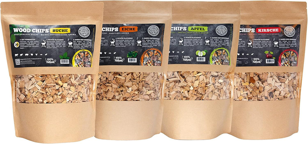 Premium Räucherchips von JSM® | 100% Natürliche Smoker-Holzchips für besondere Rauch- und Geschmacks