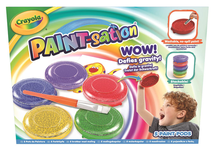 CRAYOLA Farbtöpfe, auslaufsicher, 5 Stück, kein Verschütten, ideal für Kinder ab 3 Jahren