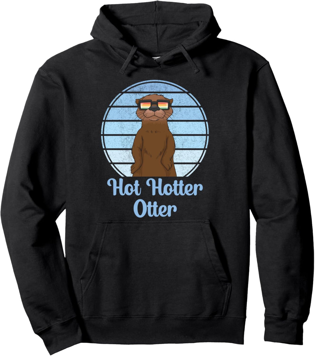 Lustiges Hot Hotter Otter Otterliebe Pullover Hoodie