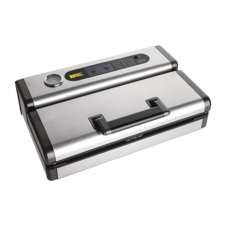Buffalo 130 W tragbare Vakuumiermaschine 300 mm, Schwarz & Edelstahl, Versiegelungsbreite: 300 mm, e