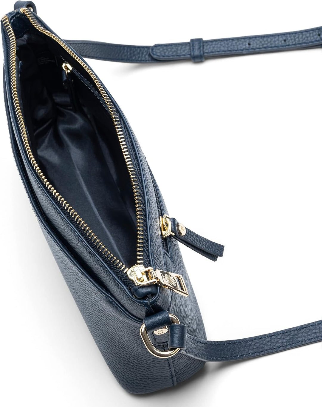 Lazarotti Bologna Leder Umhängetasche Damen | verstellbarer Schultergurt | mittelgrosse Crossbody Ba