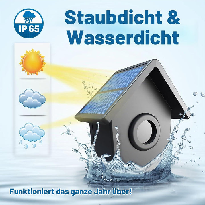 HTZSAFE Solar-Auffahrtsalarm mit Einer Reichweite von 1/2 Meilen – wetterfester, kabelloser Bewegung