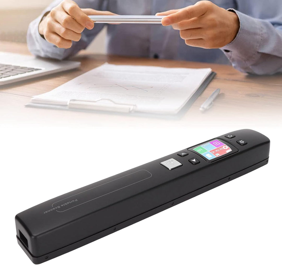 Yunseity Tragbarer Scanner, Tragbarer Farbscanner, WLAN-Dokumentenscanner, 1-klick-Scannen in PDF/JP