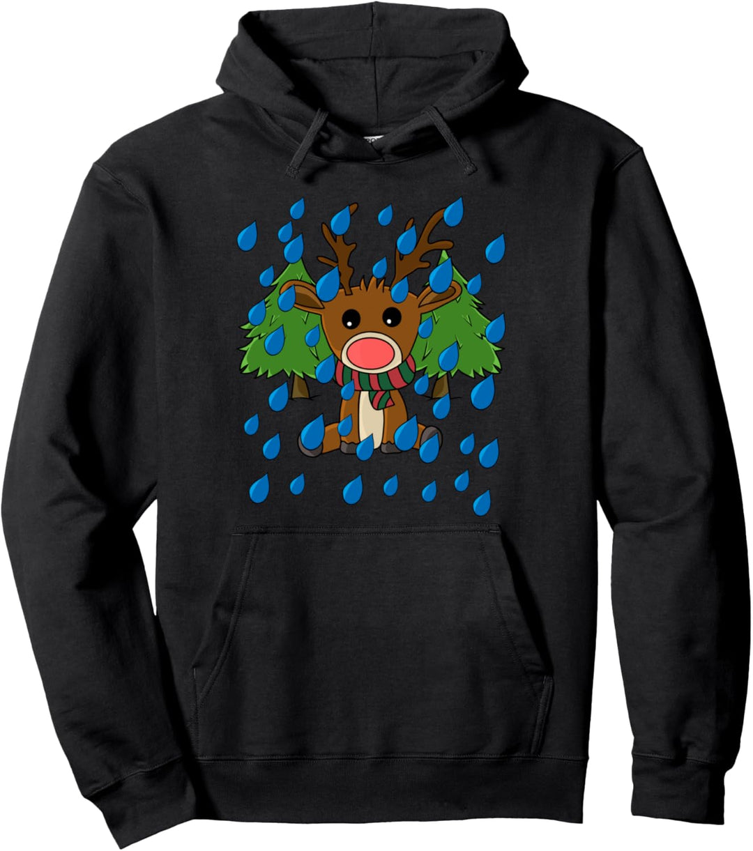 Lustiges Rentier Kostüm Weihnachten Pullover Hoodie