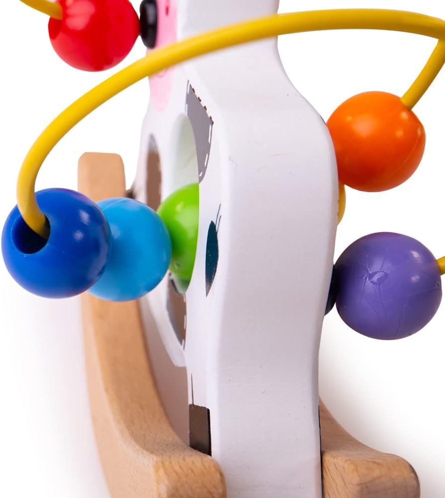 Bigjigs Toys Schaukelnde Motorikschleife (Kuh)