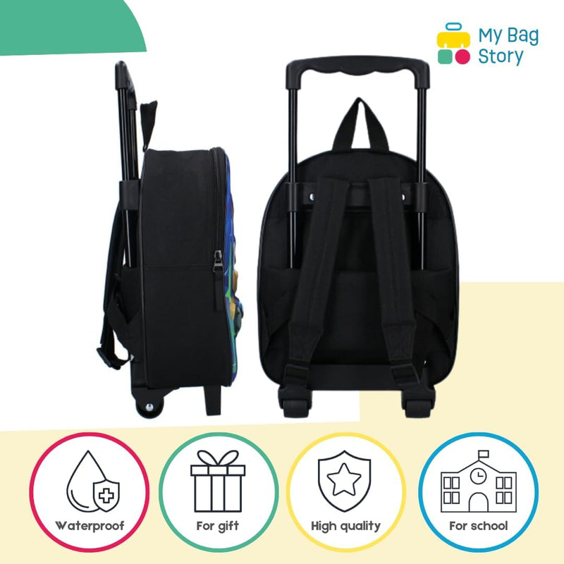 mybagstory - Trolley – Sonic – Kinder – Schule – 3D – Kindergarten – Grundschule – Schulranzen für J