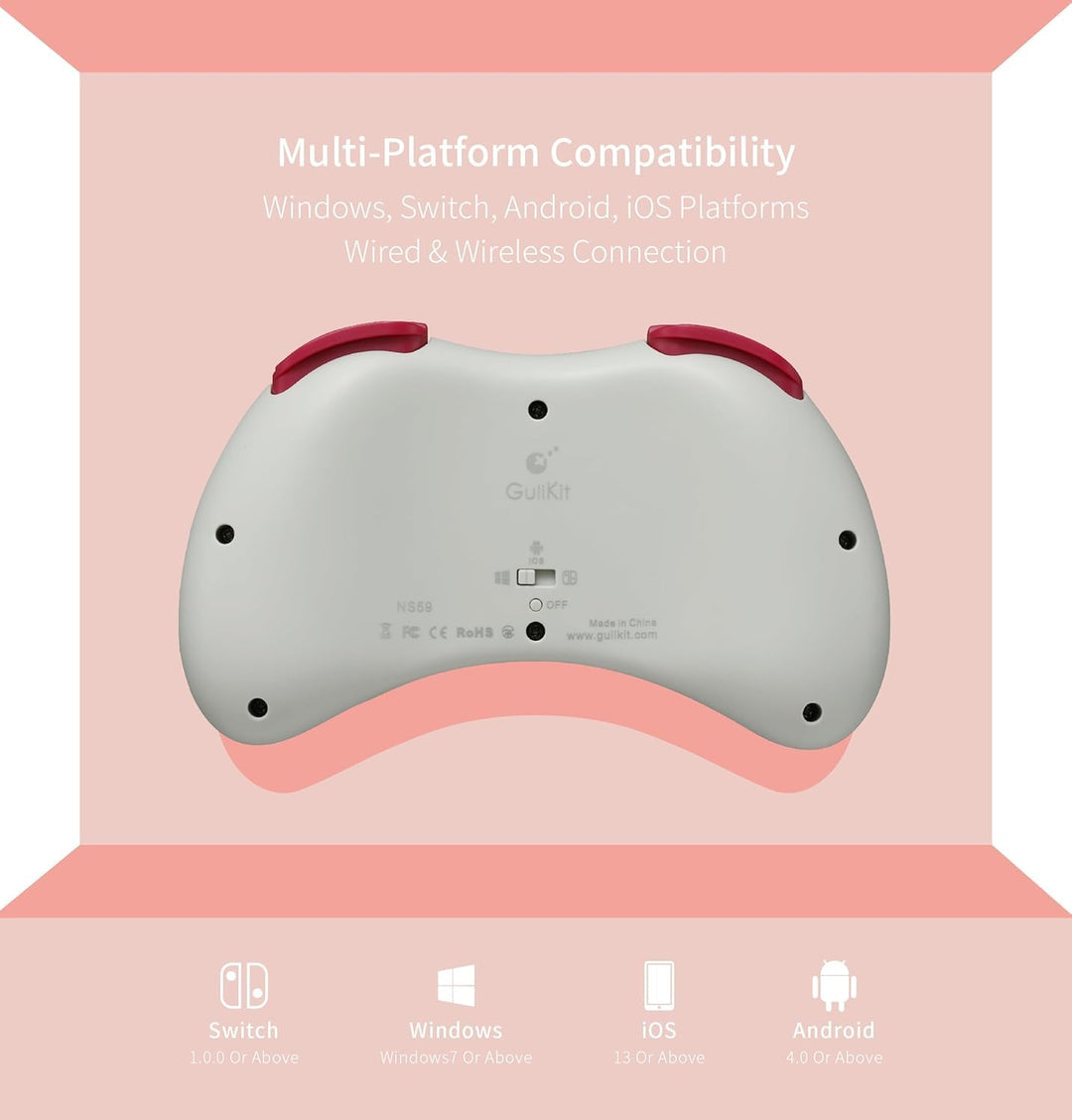 GuliKit Elves 2 Pro Wireless Controller für Switch,Switch 2,Windows,iOS,Android, with Hall Effect Jo
