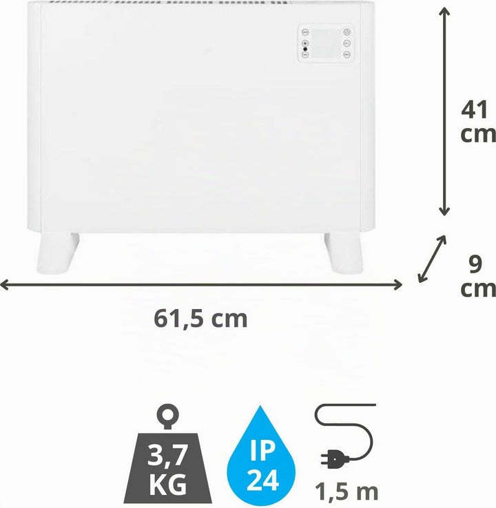 Eurom Alutherm Wandheizung 1000 Watt WiFi Steuerung