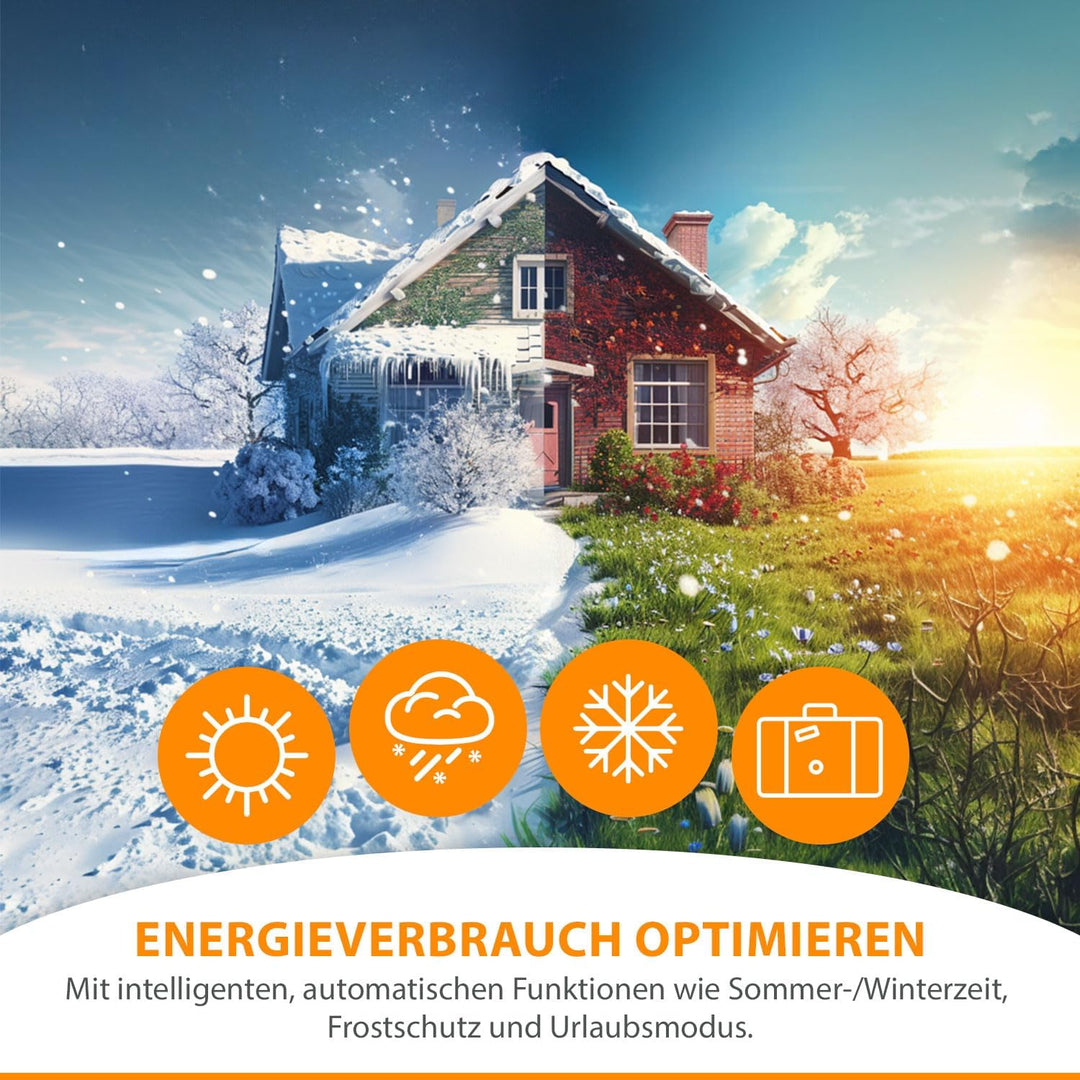 3 Stück Premium Elektronischer Heizkörperthermostat Thermostat Thermostatventil HT 2000 Made in