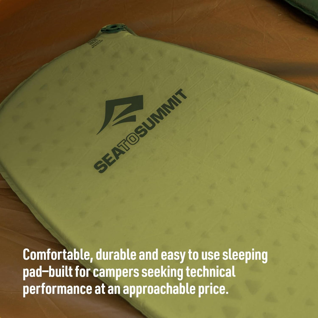 Sea to Summit Camp Self-Inflating Foam Sleeping Mat for Camping and Backpacking Konisch – gross (78