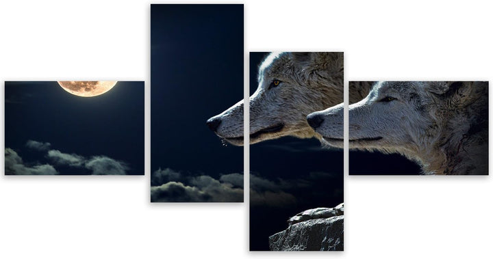 Feeby. Wandbilder - 4 Teile - Gedrucktes Bild, Foto, Kunstdrucke, Deko Panel, 4-Teilig Typ Z, 160x80