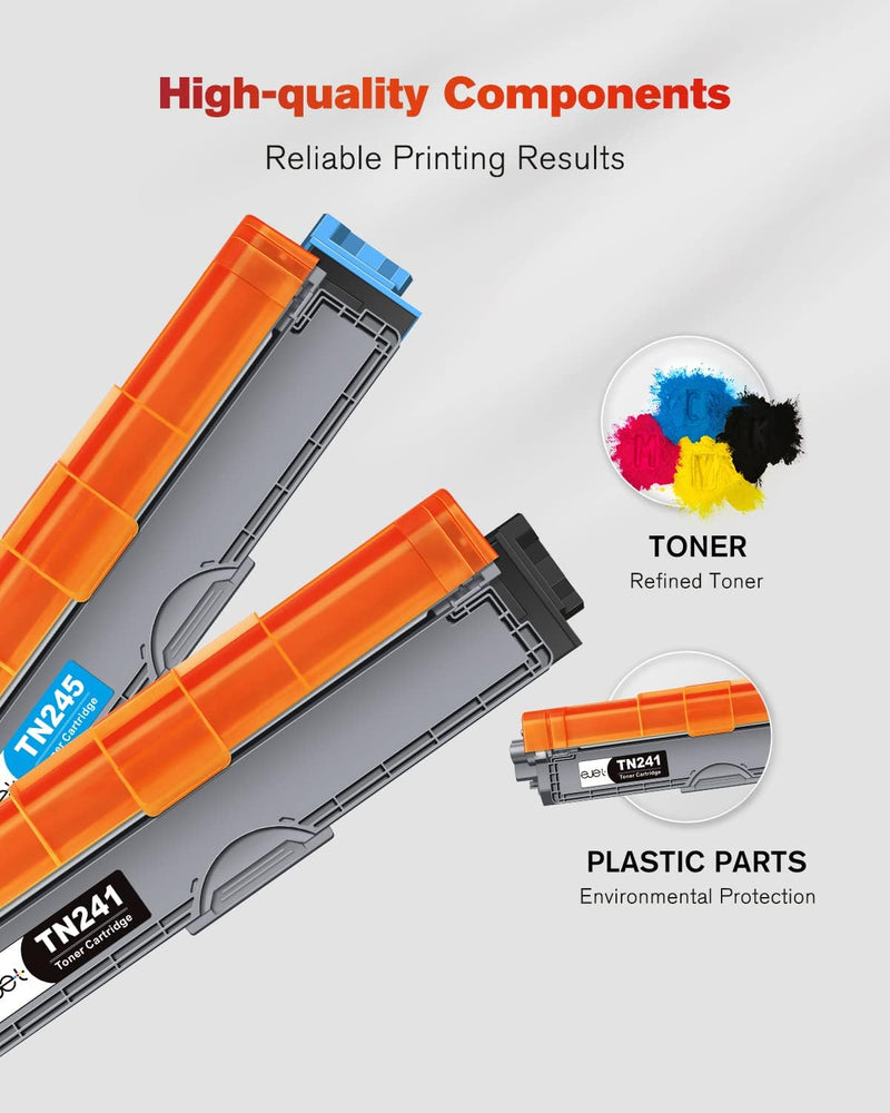 ejet TN241 TN245 Toner Kompatibel für Brother TN 241 TN-245 TN-242 TN-246 für Brother MFC 9332CDW To