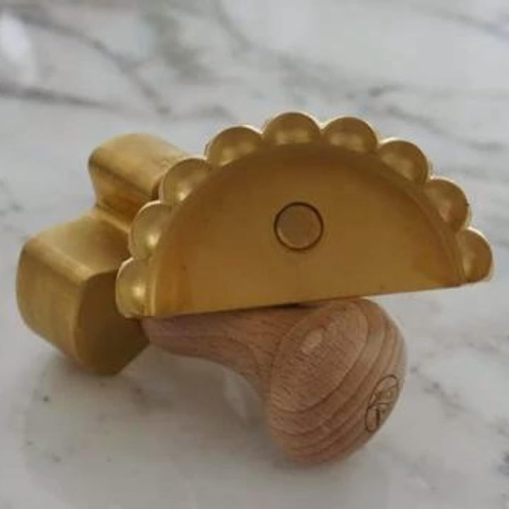La Gondola Ravioli-Stempel - Halbmond-Form 90mm | Italienisches Pasta-Werkzeug für Zuhause, gewerbli