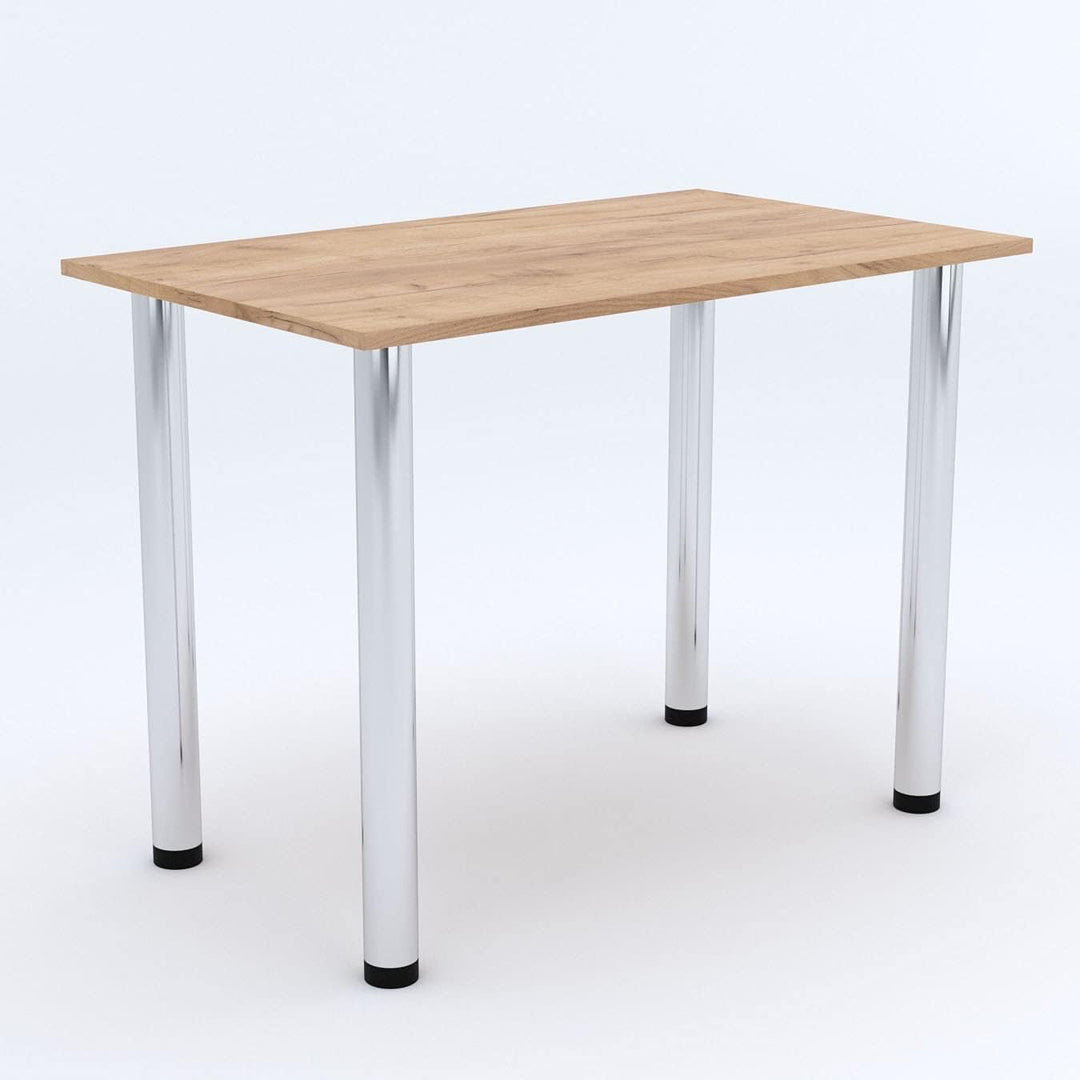 mikon 70x40 | Esszimmertisch - Esstisch - Tisch mit Chrombeinen - Küchentisch - Bürotisch | Gold Cra