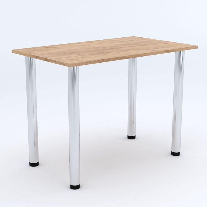 mikon 70x40 | Esszimmertisch - Esstisch - Tisch mit Chrombeinen - Küchentisch - Bürotisch | Gold Cra