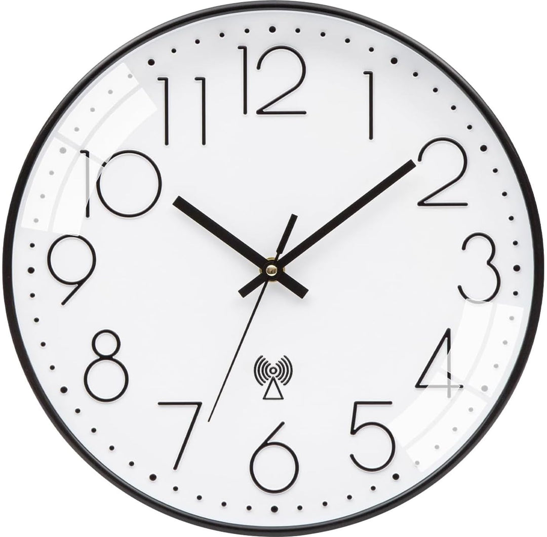 VIVILINEN Funkuhr geräuschlos Wanduhr Ohne Tickgeräusche Modern Funkwanduhr Lautlos Wanduhr Nicht Ti