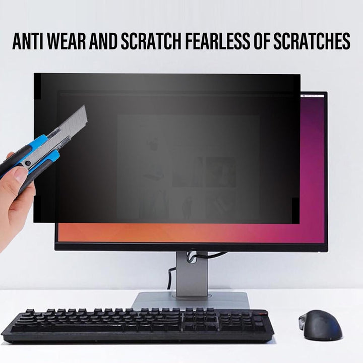 Tonysa 27 Zoll 16:9 Computer-Sichtschutzfilter, Magnetische PET-Computer-Sichtschutzfolie, Abnehmbar