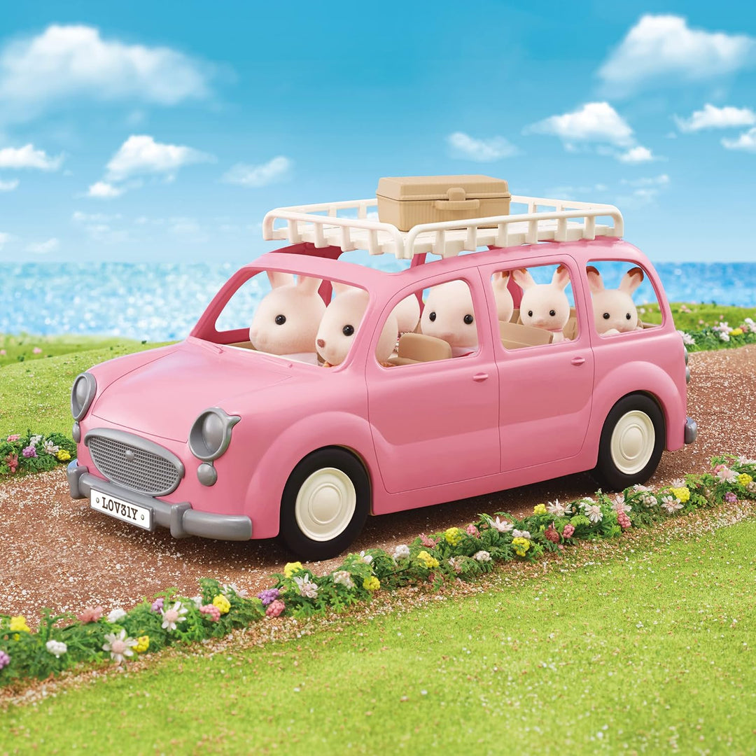 Sylvanian Families L5535 Familienauto mit Picknickzubehör - Puppenhaus Auto Spielset