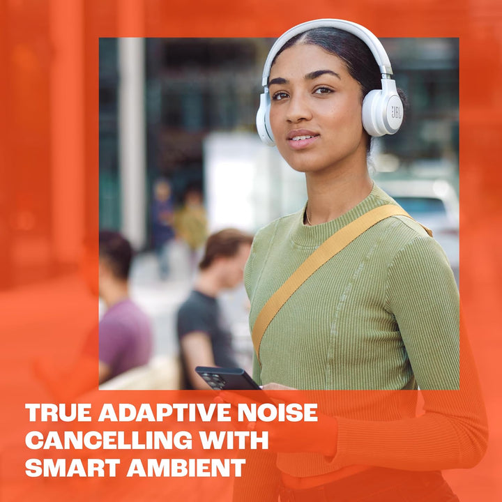 JBL Live 670 NC – Bluetooth On-Ear-Kopfhörer mit adaptivem Noise-Cancelling – Kabellose Ohrhörer mit