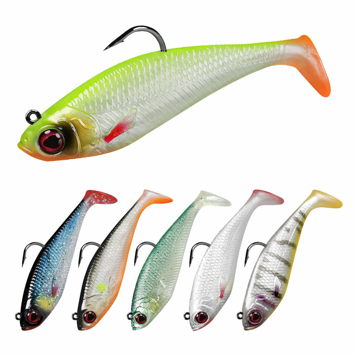 TRUSCEND Gummifische Angelköder für Forelle Zander & Barsch, Kunstköder Angelausrüstung Gummiköder A