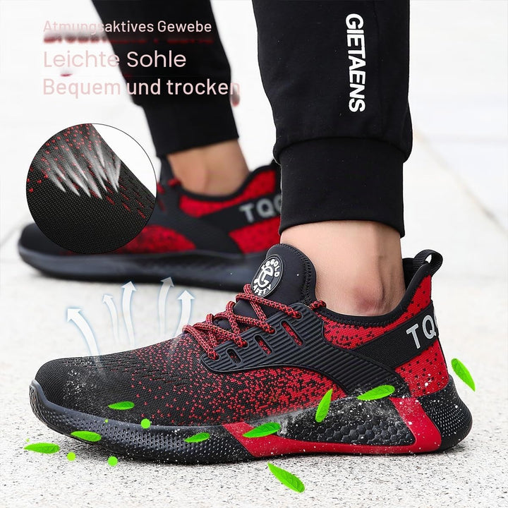 tqgold Sicherheitsschuhe Herren Damen Leicht Arbeitsschuhe | Sportlich Schutzschuhe mit Stahlkappe |