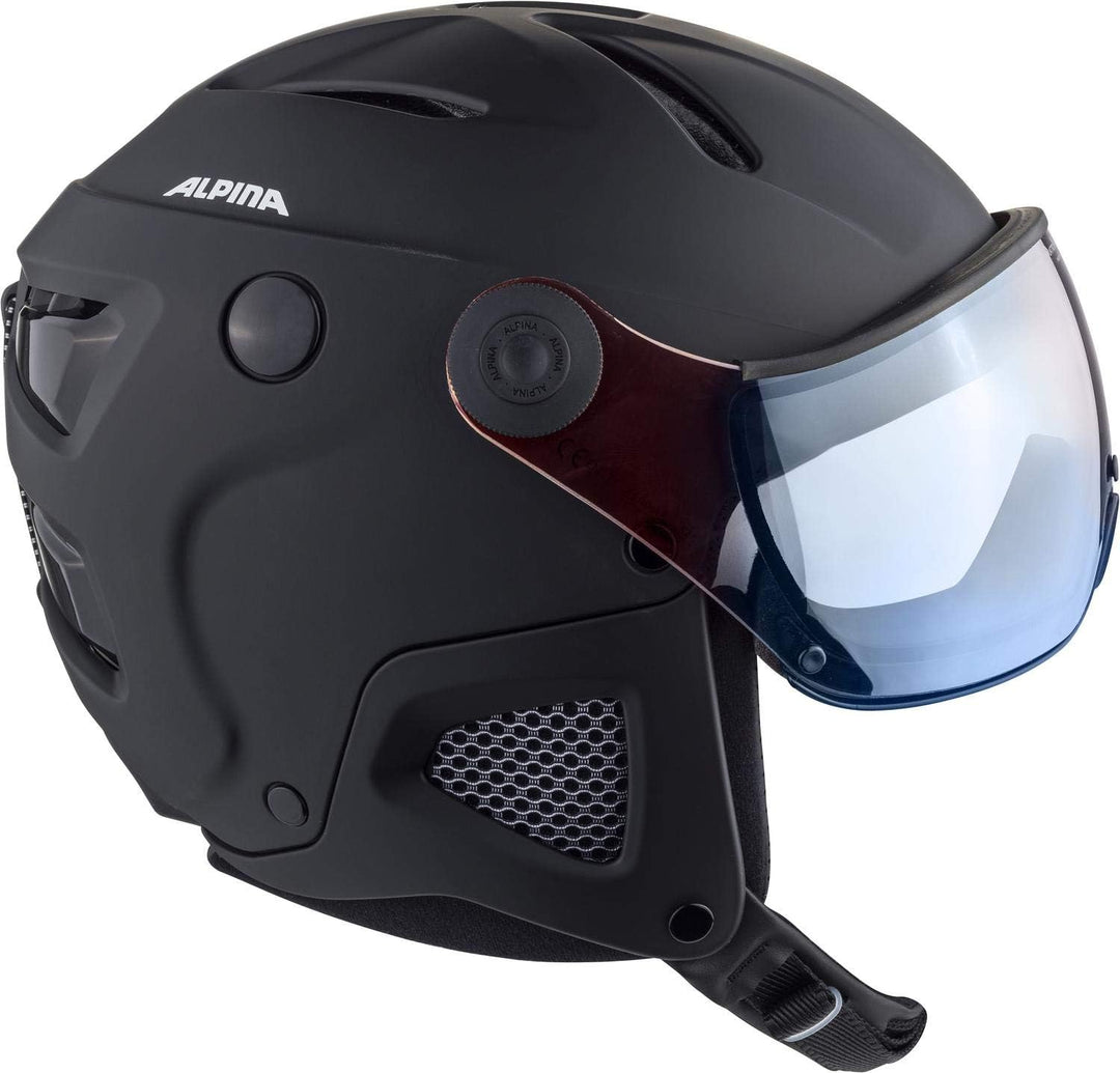 ALPINA ATTELAS VISOR QV - Hochwertiger & Leichter Skihelm Mit Selbsttönenden, Kontrastverstärkenden