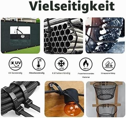 113,4 kg extra lange Kabelbinder, strapazierfähig, 91,4 cm (tatsächlich 99 cm), für den Aussenbereic